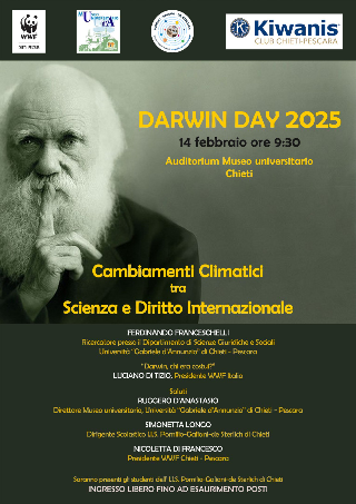 Chieti - Il 14 febbraio torna il Darwin Day del WWF  sui cambiamenti climatici